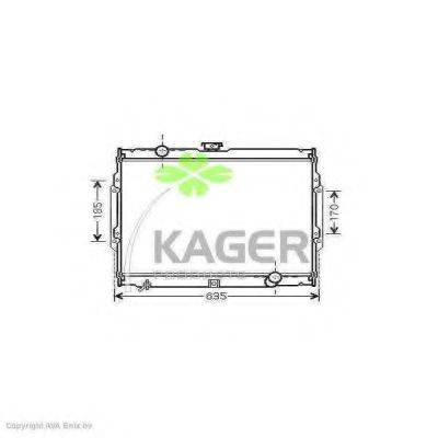 KAGER 310527 Радіатор, охолодження двигуна
