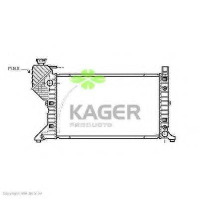KAGER 310616 Радіатор, охолодження двигуна