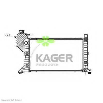 KAGER 310617 Радіатор, охолодження двигуна