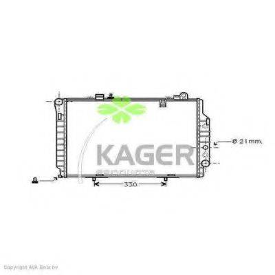 KAGER 310621 Радіатор, охолодження двигуна