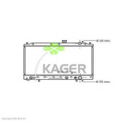KAGER 310655 Радіатор, охолодження двигуна