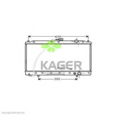 KAGER 310657 Радіатор, охолодження двигуна