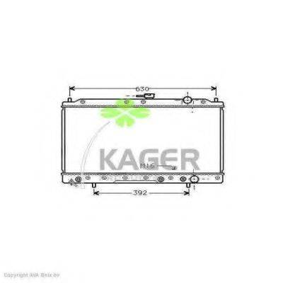 KAGER 310658 Радіатор, охолодження двигуна