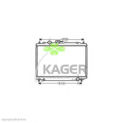 KAGER 310675 Радіатор, охолодження двигуна