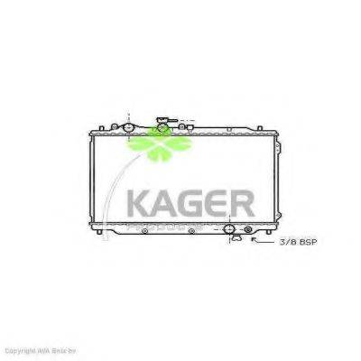 KAGER 310708 Радіатор, охолодження двигуна