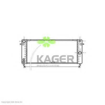 KAGER 310754 Радіатор, охолодження двигуна