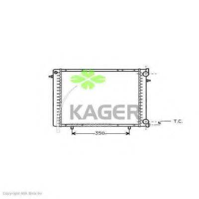 KAGER 310909 Радіатор, охолодження двигуна