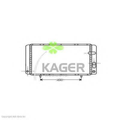 KAGER 310925 Радіатор, охолодження двигуна