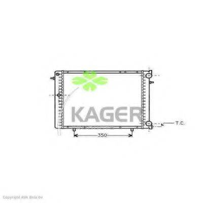 KAGER 310926 Радіатор, охолодження двигуна