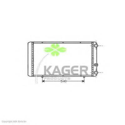 KAGER 310937 Радіатор, охолодження двигуна