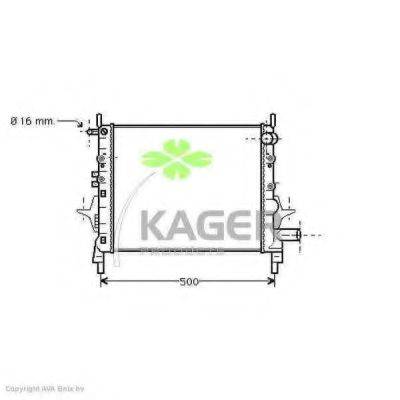 KAGER 310953 Радіатор, охолодження двигуна