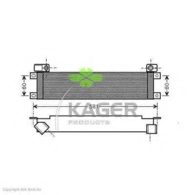 KAGER 310987 масляний радіатор, моторне масло