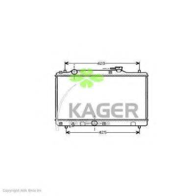 KAGER 311056 Радіатор, охолодження двигуна