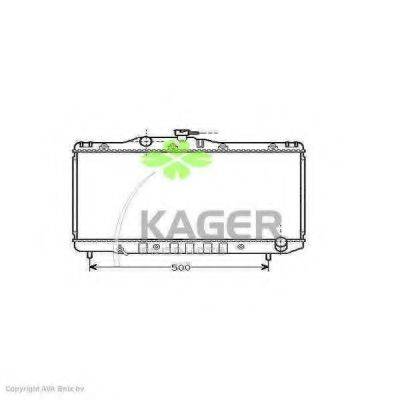 KAGER 311076 Радіатор, охолодження двигуна