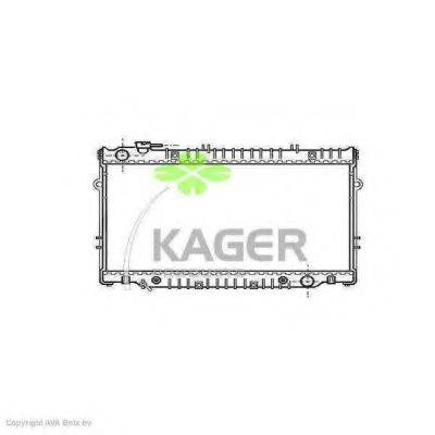 KAGER 311113 Радіатор, охолодження двигуна