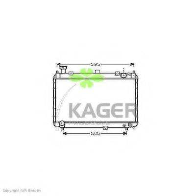 KAGER 311117 Радіатор, охолодження двигуна
