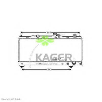 KAGER 311121 Радіатор, охолодження двигуна