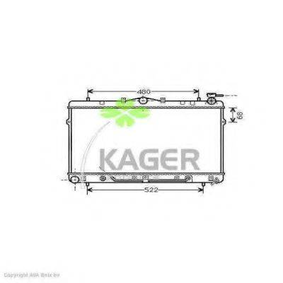 KAGER 312559 Радіатор, охолодження двигуна