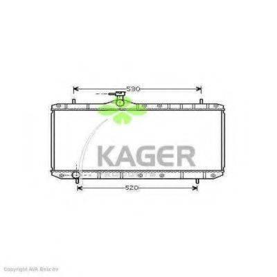 KAGER 312585 Радіатор, охолодження двигуна
