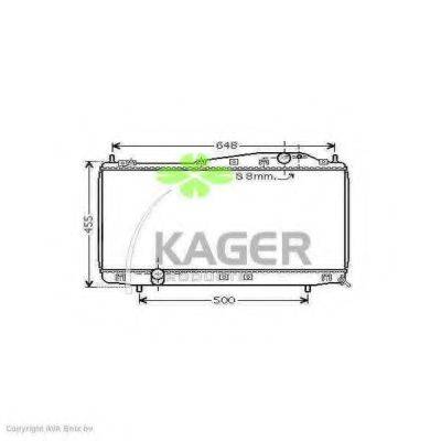 KAGER 312632 Радіатор, охолодження двигуна