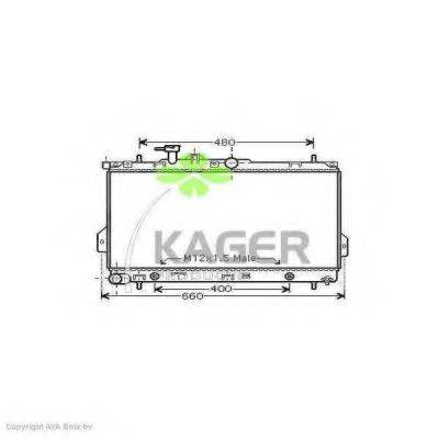 KAGER 312671 Радіатор, охолодження двигуна