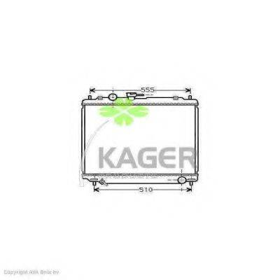 KAGER 312815 Радіатор, охолодження двигуна