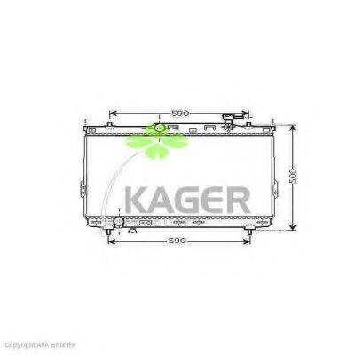 KAGER 313121 Радіатор, охолодження двигуна