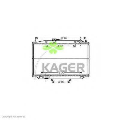 KAGER 313361 Радіатор, охолодження двигуна