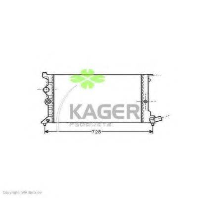 KAGER 313588 Радіатор, охолодження двигуна
