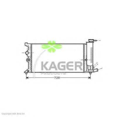 KAGER 313594 Радіатор, охолодження двигуна