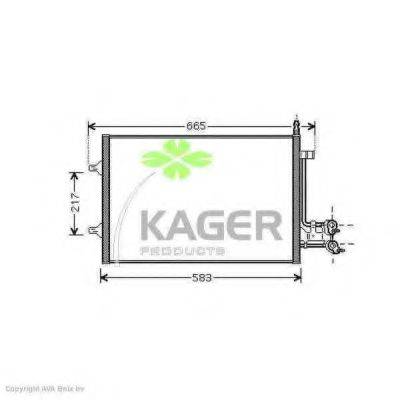 KAGER 945980 Конденсатор, кондиціонер
