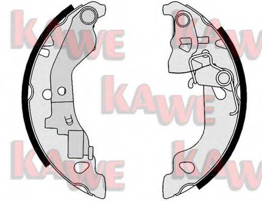 KAWE 07680 Комплект гальмівних колодок