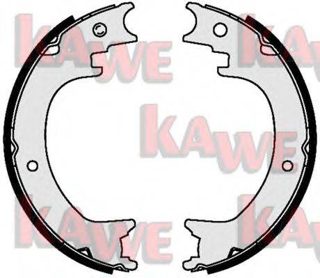 KAWE 09590 Комплект гальмівних колодок, стоянкова гальмівна система