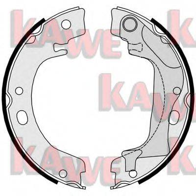 KAWE 09760 Комплект гальмівних колодок, стоянкова гальмівна система