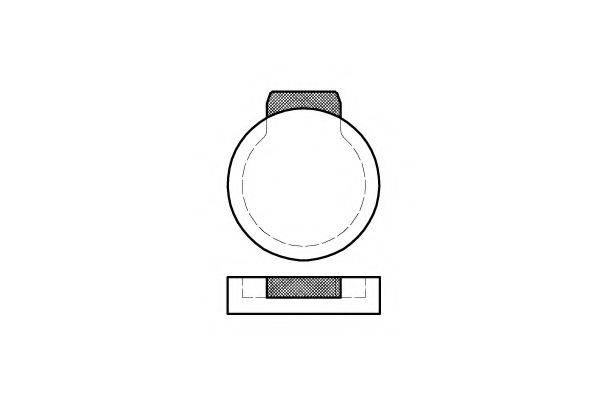 KAWE 008700 Комплект гальмівних колодок, дискове гальмо