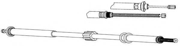 KAWE FA02179 Трос, стоянкова гальмівна система