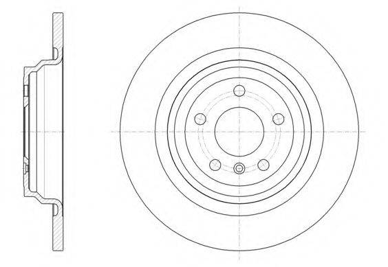 KAWE 6157700 гальмівний диск