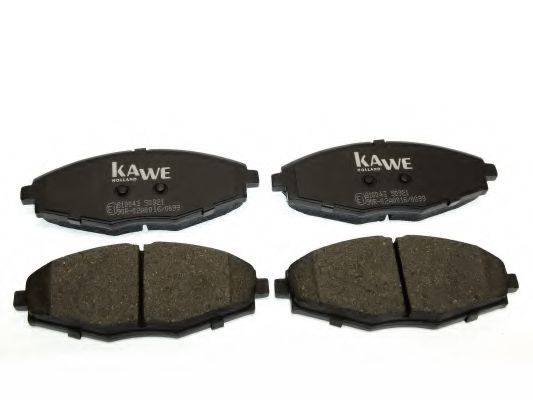 KAWE 810043 Комплект гальмівних колодок, дискове гальмо
