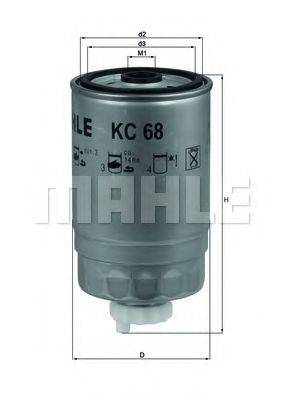 MAHLE ORIGINAL KC68 Паливний фільтр