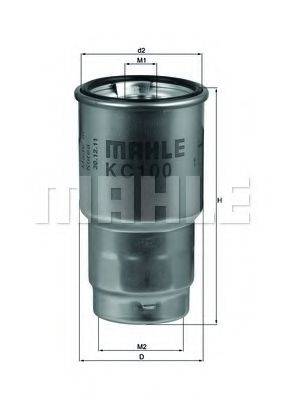 MAHLE ORIGINAL KC100D Паливний фільтр