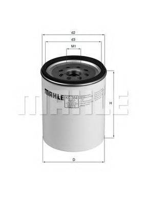 MAHLE ORIGINAL KC384D Паливний фільтр