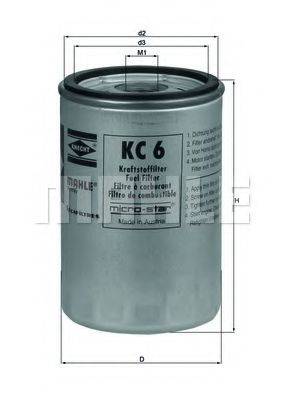 MAHLE ORIGINAL KC6 Паливний фільтр