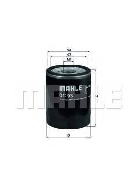 MAHLE ORIGINAL OC93 Масляний фільтр
