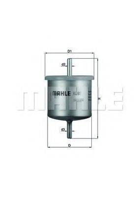 MAHLE ORIGINAL KL61 Паливний фільтр