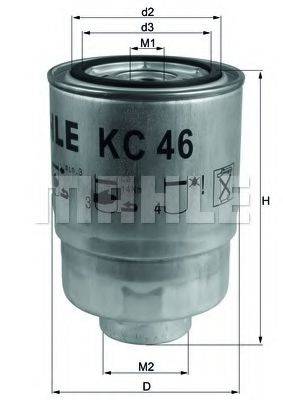 MAHLE ORIGINAL KC46 Паливний фільтр