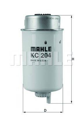 MAHLE ORIGINAL KC204 Паливний фільтр