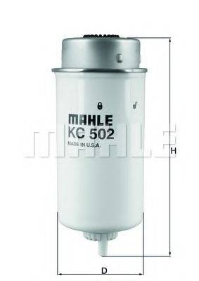 MAHLE ORIGINAL KC502 Паливний фільтр