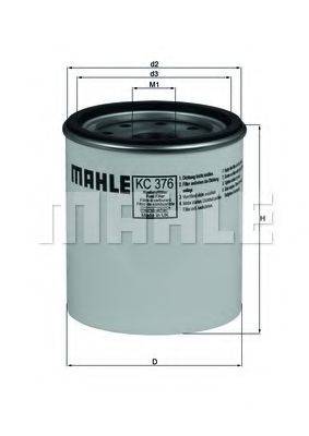 MAHLE ORIGINAL KC376D Паливний фільтр