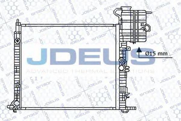 JDEUS 017B25 Радіатор, охолодження двигуна