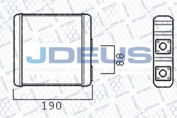 JDEUS 219M02 Теплообмінник, опалення салону